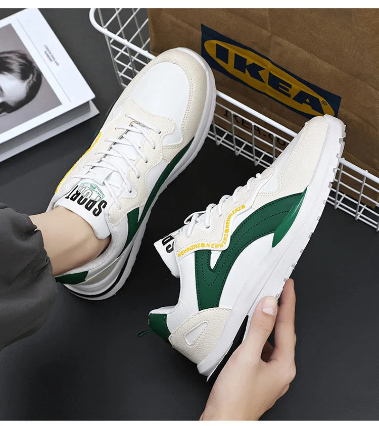 Casual Sneakers 2025 Men's Shoes New Trend Mountaineering Sports Mesh Breathable Fashion Versatile Casual Shoes Retro Dad Shoes