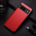 Carbon Fiber Shockproof Slim Case For Google Pixel 8 7A 6A 8 7 6 Pro Non-Slip Full Body Protective Phone Case