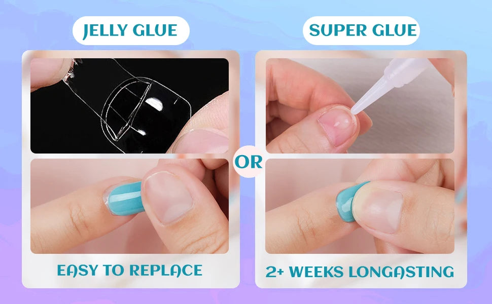 24 pcs  long almond French press on nails,3D gel  flower manicure design, summer manicure, suitable for women and girls to wear