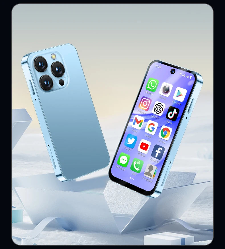 SERVO 19PRO 4G Network Mini Smartphone Android12 OS RAM 6GB ROM 128GB Play Store GPS OTG 3.88" Display 2 SIM Pocket Smart Phones
