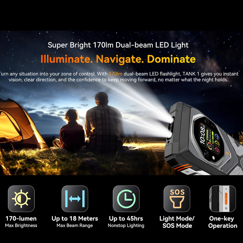 Blackview OSCAL TANK 1 5G Rugged Smartphone,20000mAh/55W, 6,78" FHD+ 120Hz Display, MTK7050,Android Camera,IP68/IP69K/GPS/NFC