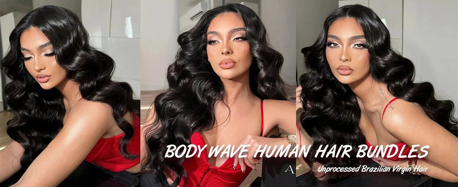 16A Body Wave Bundles Human Hair 1/3/4 Pcs Real Unprocessed Burmese Raw Hair Bundles Weave Natural Black Virgin Hair Extensions