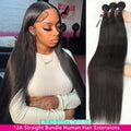 12A Straight Human Hair Bundles 32 Inch Raw Hair Bundles 1/3/4 Pcs Brazilian Human Hair Bundle 3-5 Workdays Delivery For Women
