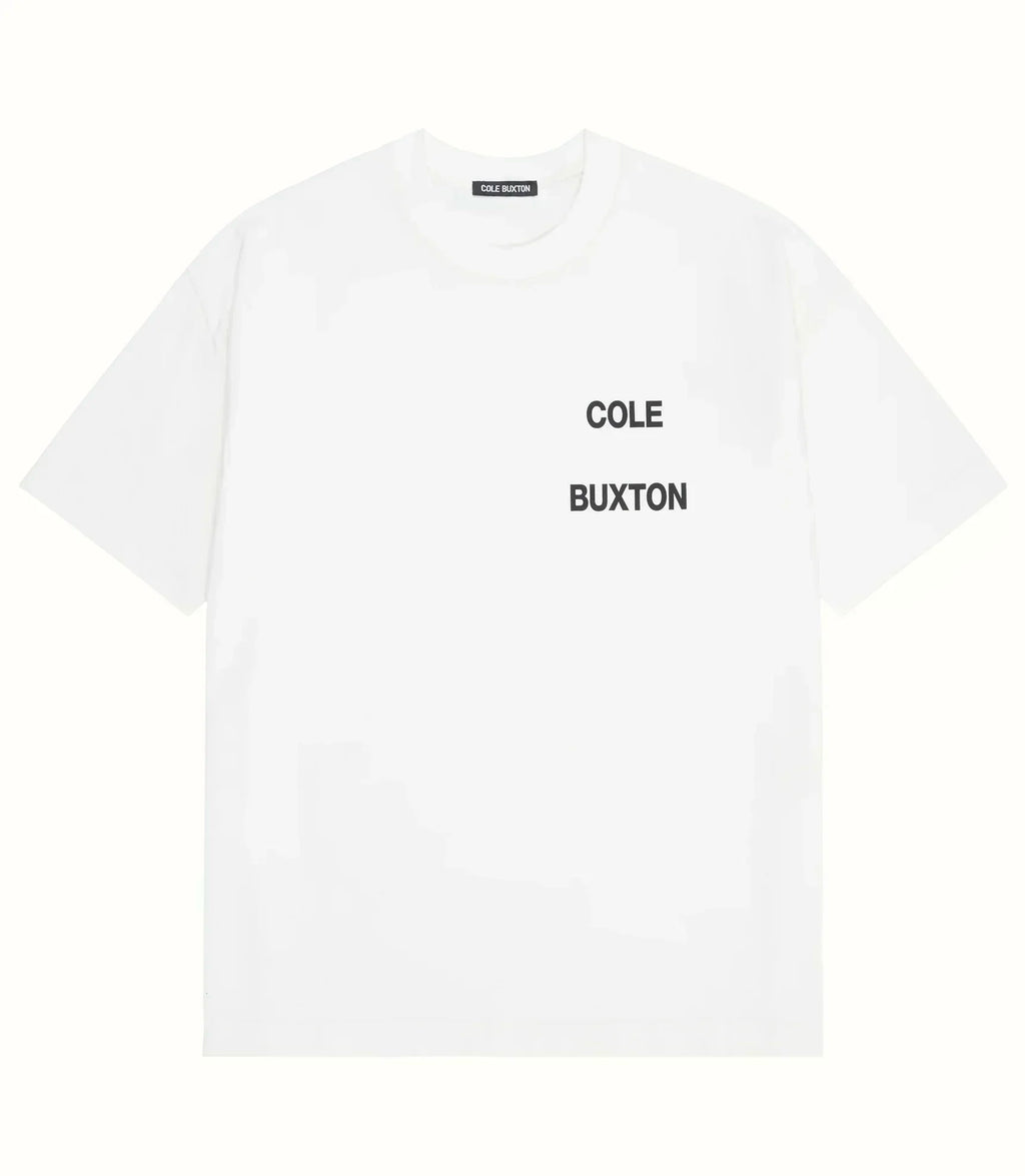 Classic Outdoor Leisure Cole Buxton Spring/Summer Men/Women Top Letter Logo Printed Short sleeved T-shirt Black White  Tees GYM