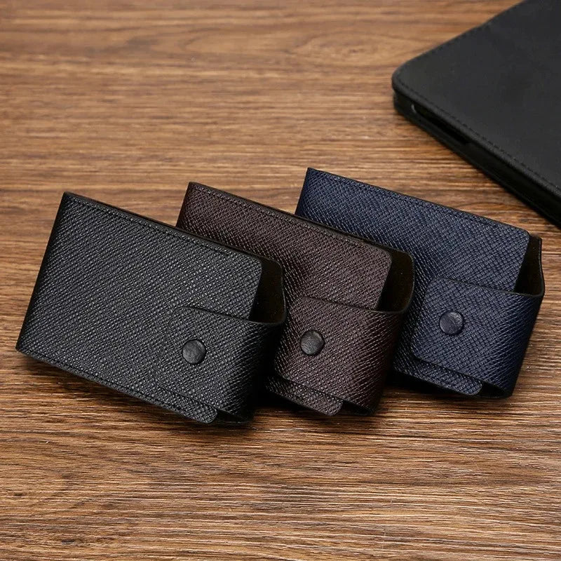New PU Leather Men Wallet Credit Cards Bank Card Change Holder Fashion Casual Business Mini Multifunctional Buckle Purse Pocket