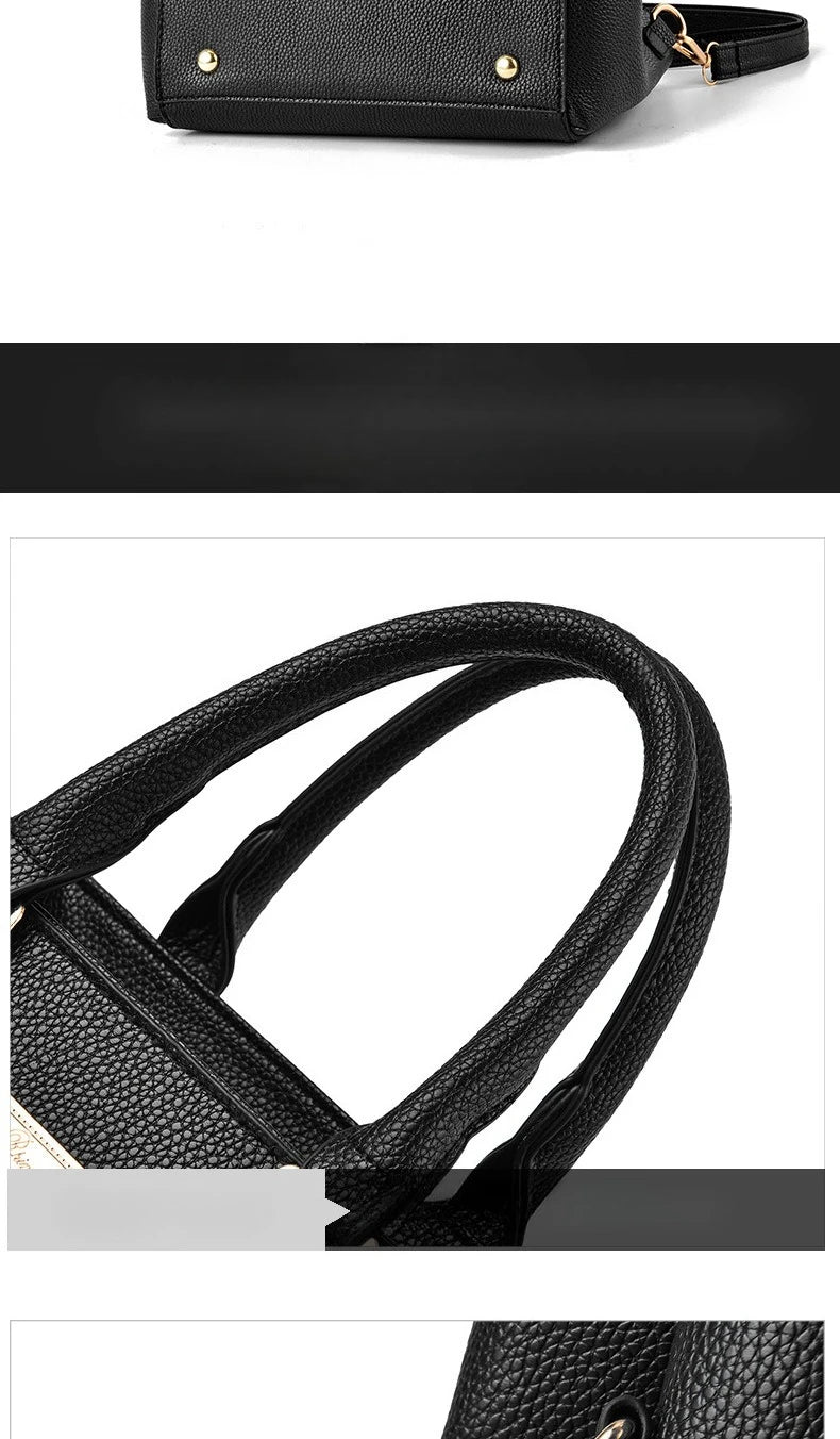 PU Leather Ladies HandBags Women Vintage Purse Plush Tassel Messenger Bags Tote Boston Shoulder Crossbody Bag