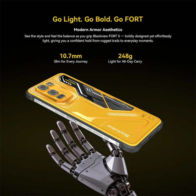 【World premiere】Blackview Fort 5 Rugged SmartPhone 6.78-inch 2.4K 120Hz Display 108Mp Camera 2W BOX Speaker IP68&IP69K Cellpho