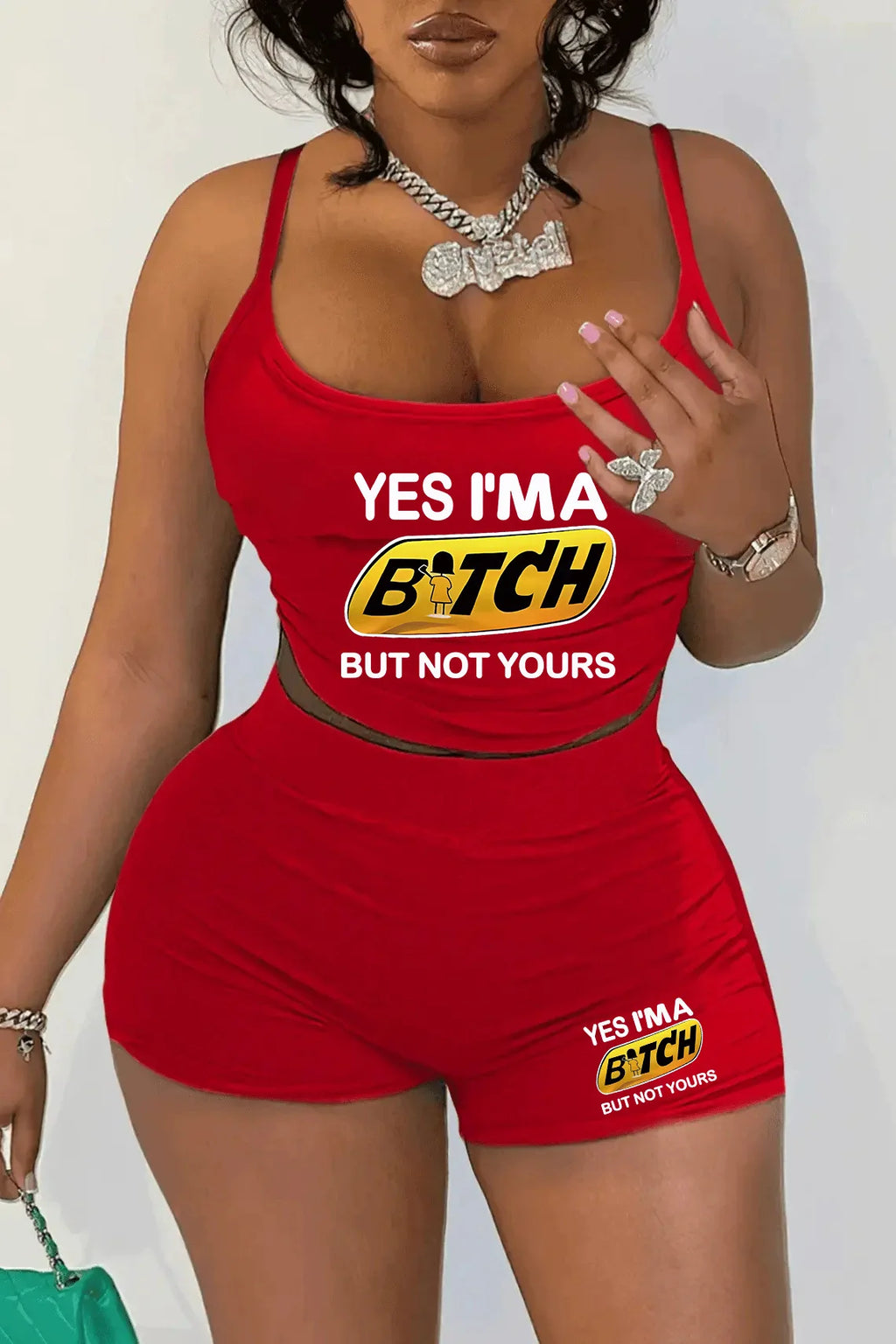Sexy Spaghetti Strap Crop Tops And Short 2 Piece Sets Woman Outfit 2025 Summer Sexy Sport Casual Two Piece Set Women Short Sets