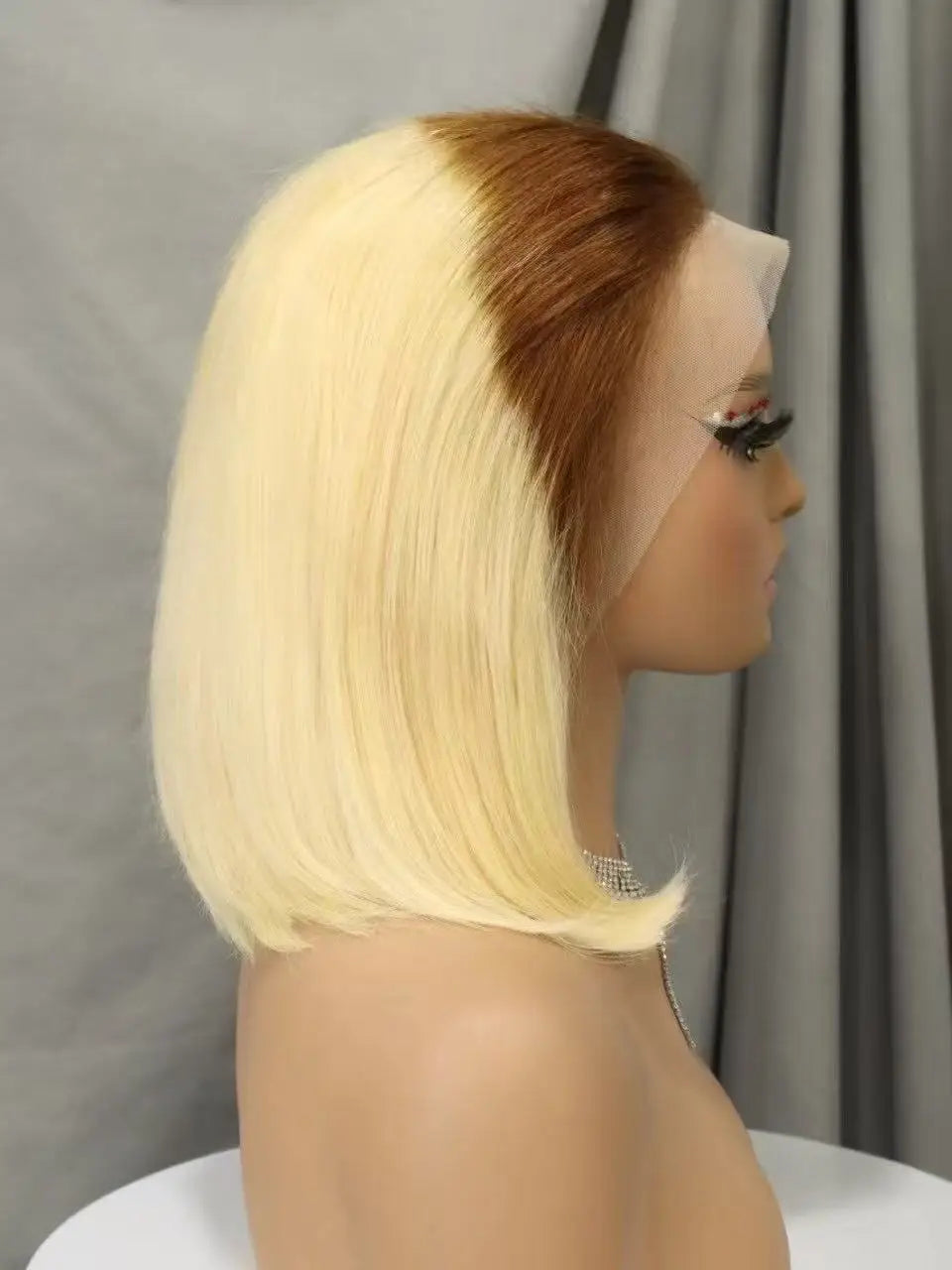 Pink Bob Wig Human Hair Wigs 250% 13x4 Transparent Lace Front Double Drawn Bone Straight Colored Bob Wigs for Black Women