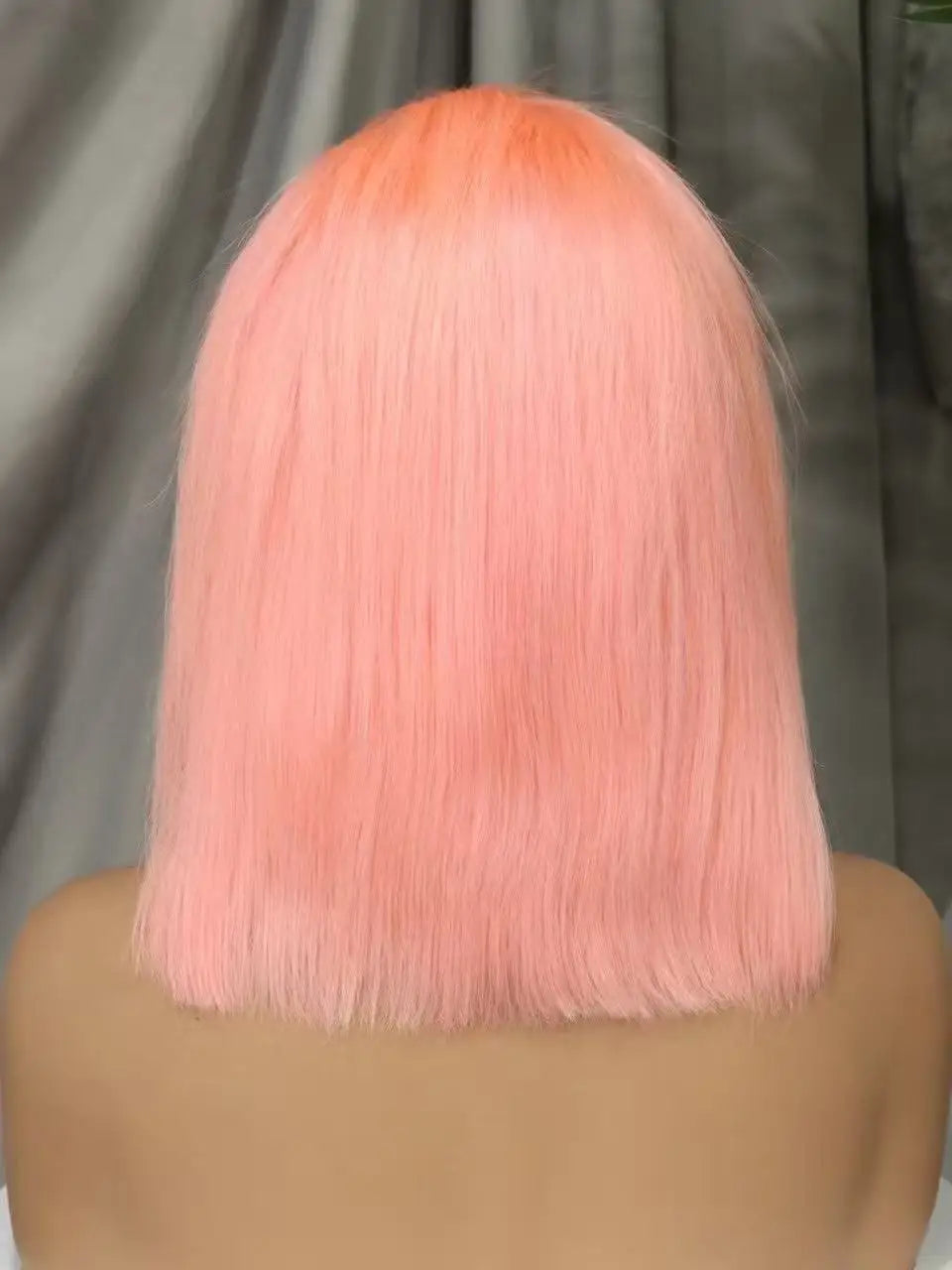 Pink Bob Wig Human Hair Wigs 250% 13x4 Transparent Lace Front Double Drawn Bone Straight Colored Bob Wigs for Black Women