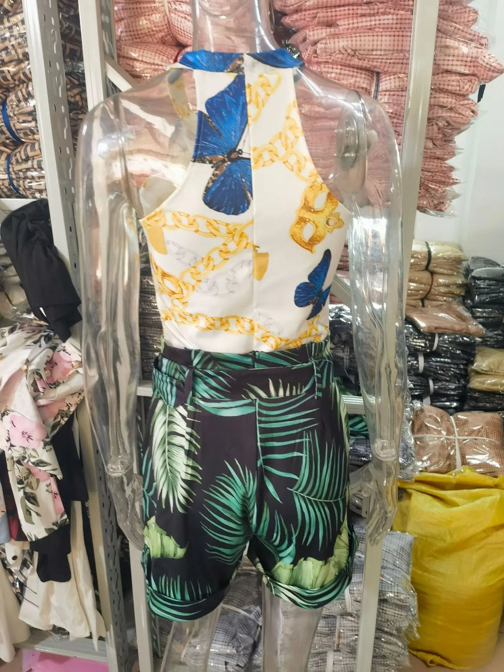 2026 Summer 2PCS Sets Women's Sleeveless Floral Print Tank Tops and Shorts Suit High Waist Matching Sets Female Elegant Outfits