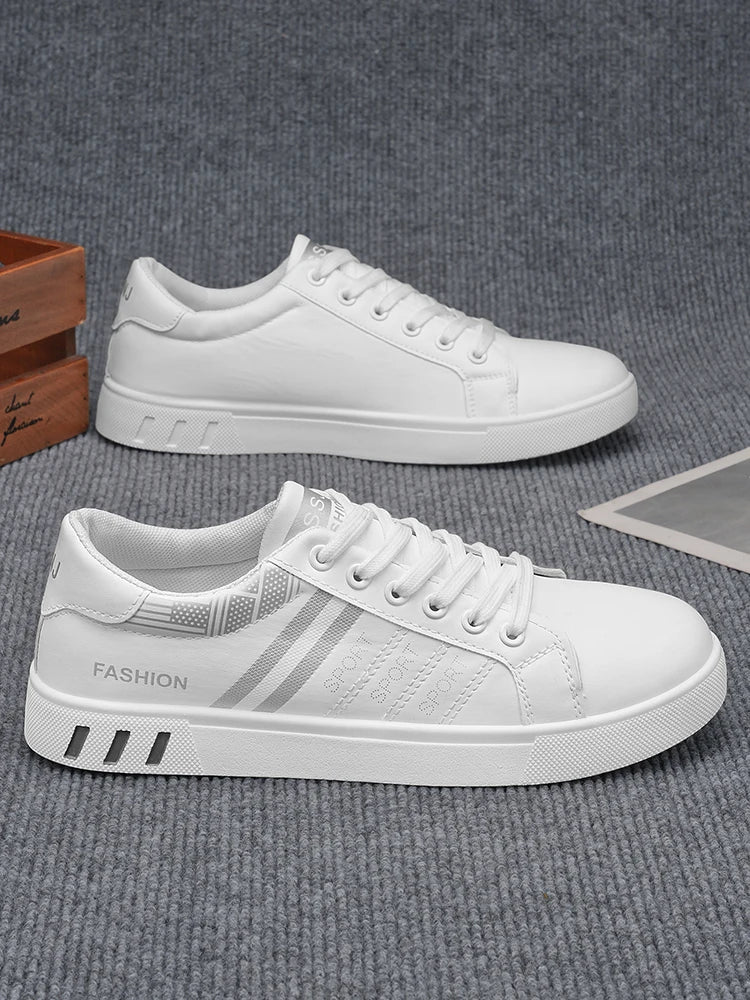 New Trendy Versatile Sneakers for Men, Low-Top Casual Sneakers, Waterproof, Non-Slip, Wear-Resistant Student Sports Shoes, Lightweight Soft-Soled Shoes for Daily Commuting
