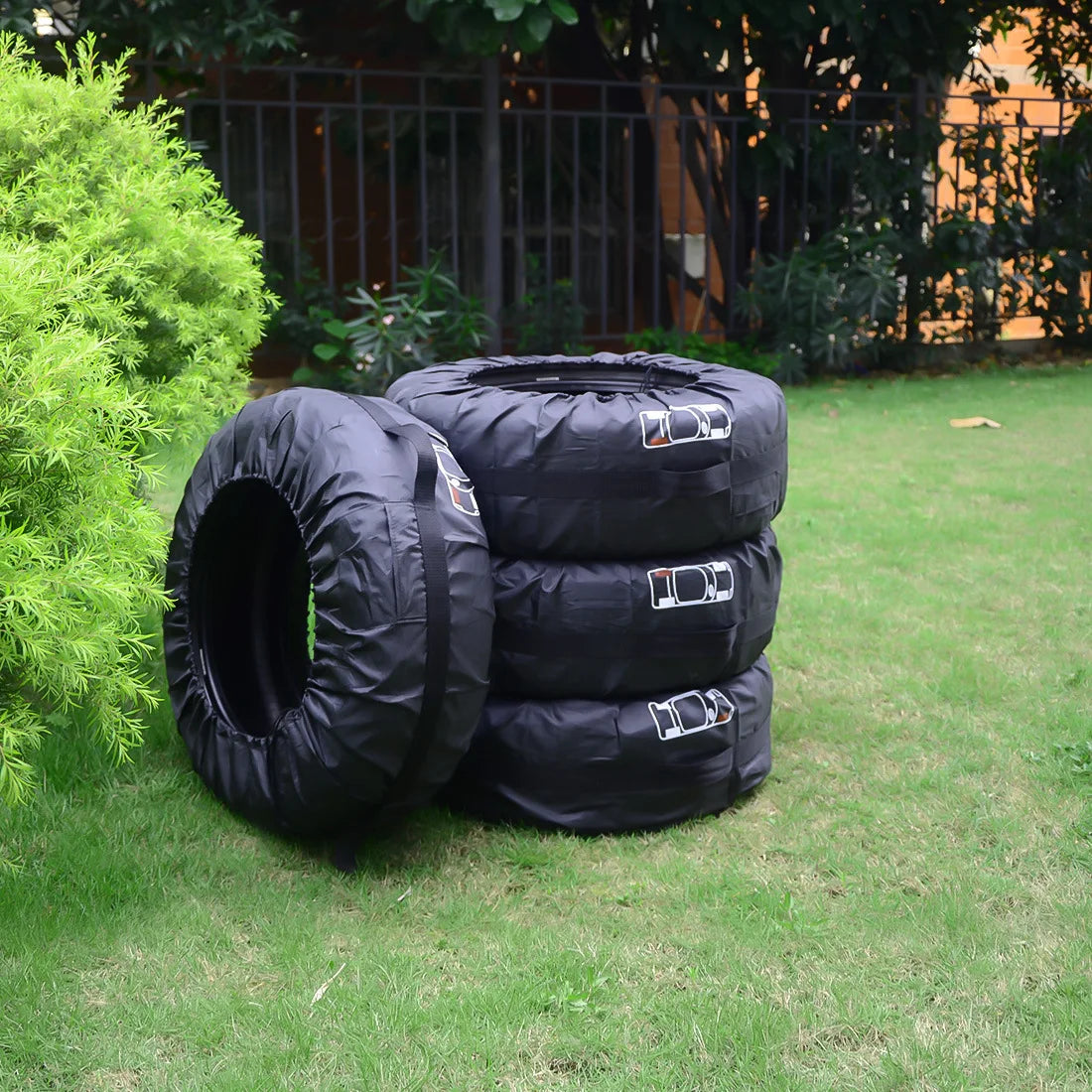 Tire Storage Bags Dustproof Waterproof S/L Universal Car Spare Cover Case Polyester Vehicle Wheel Protector Portable Wheel Bags