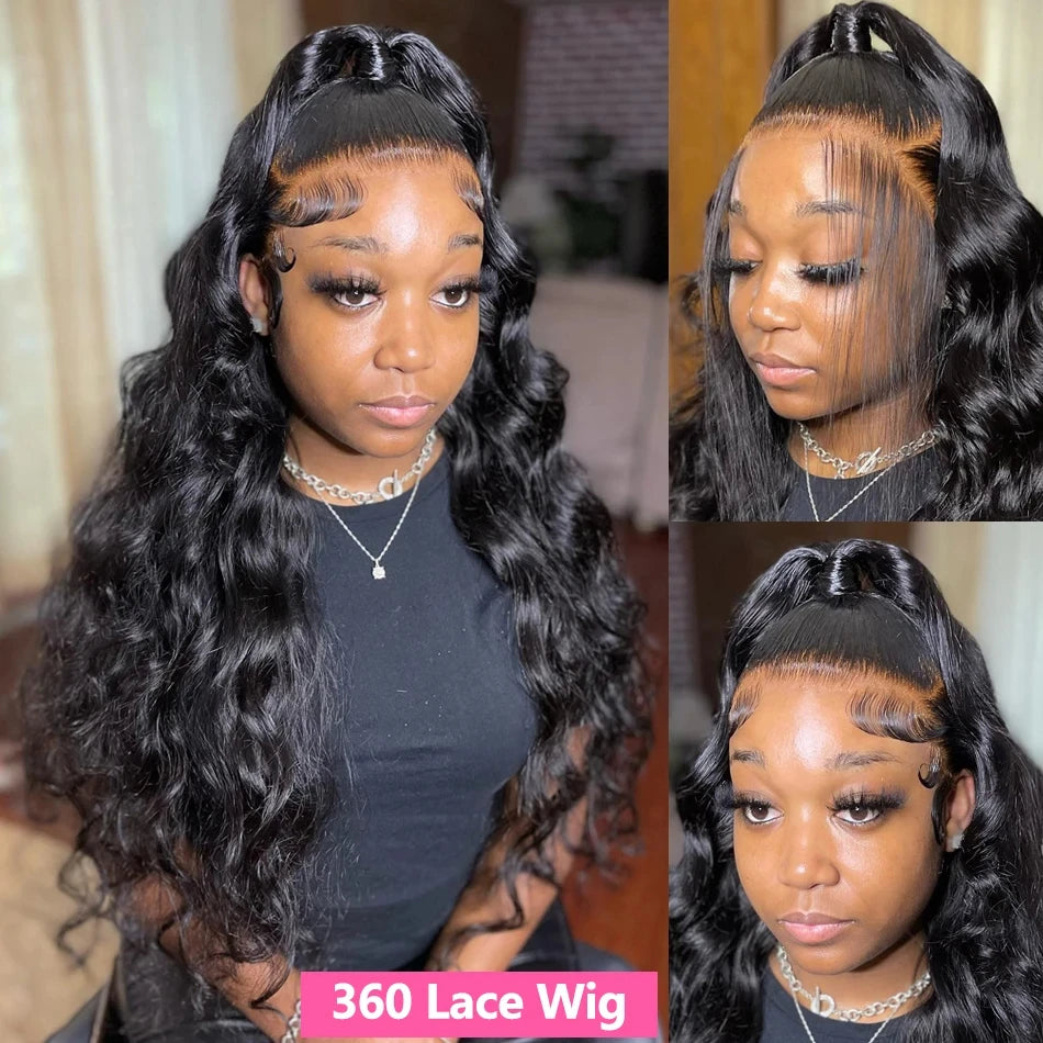 Body Wave 360 Full Lace Front Wig With Invisi Drawstring Upgrade Skinlike Real HD Lace Glueless Wig 13x4 Lace Frontal Wigs