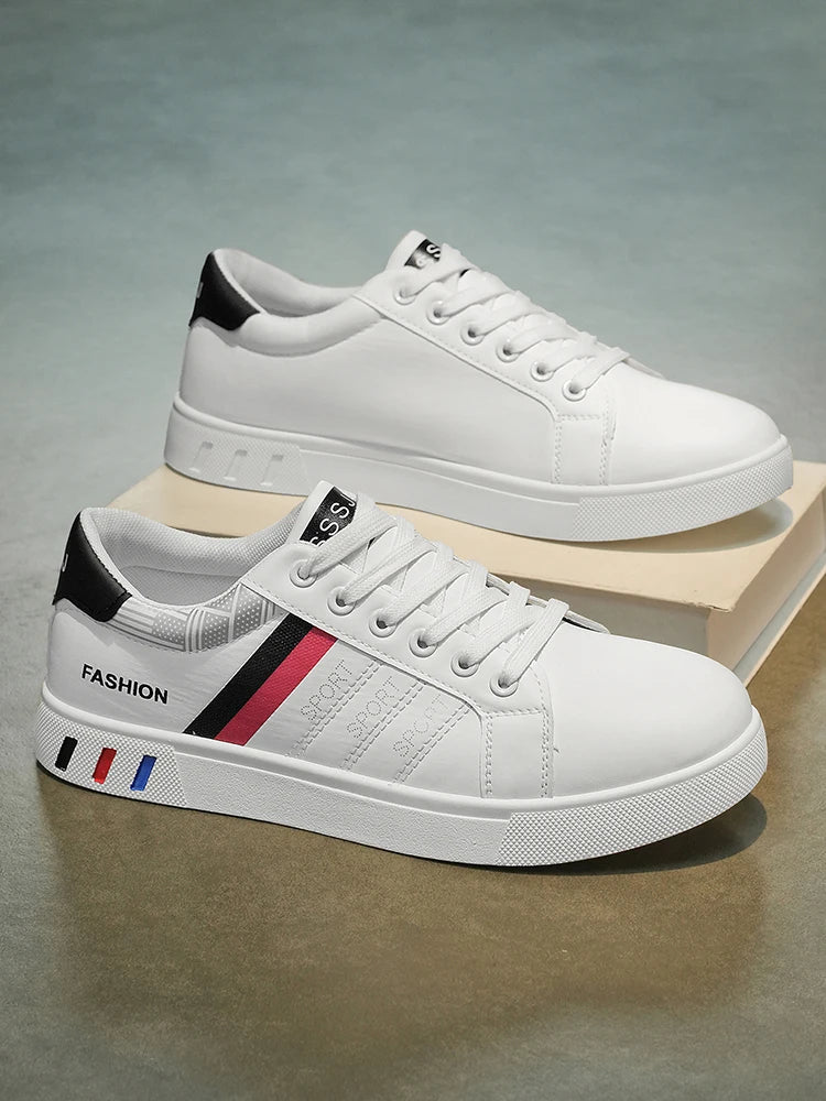 New Trendy Versatile Sneakers for Men, Low-Top Casual Sneakers, Waterproof, Non-Slip, Wear-Resistant Student Sports Shoes, Lightweight Soft-Soled Shoes for Daily Commuting