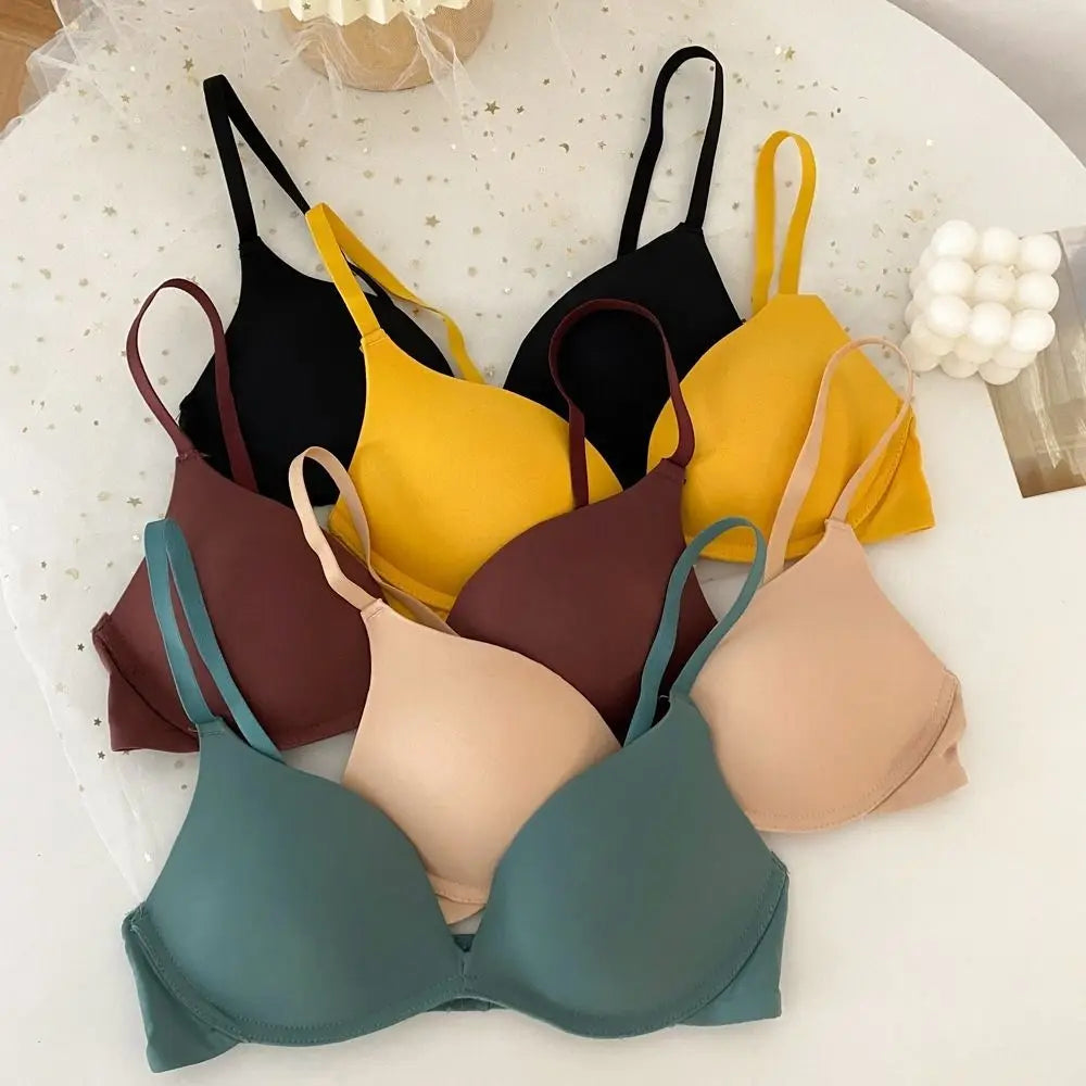 Fashion Adjustable Push Up Bra Shockproof Anti-sagging Seamless Underwear Lingerie Brassiere for Women Women
