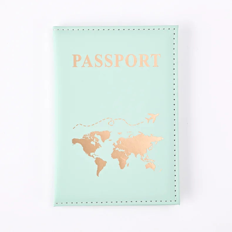 Simple New Passport Cover Case Fashion Credit Card Holder Wallet Pouch Women Men Travel Wedding Passport Covers Holder
