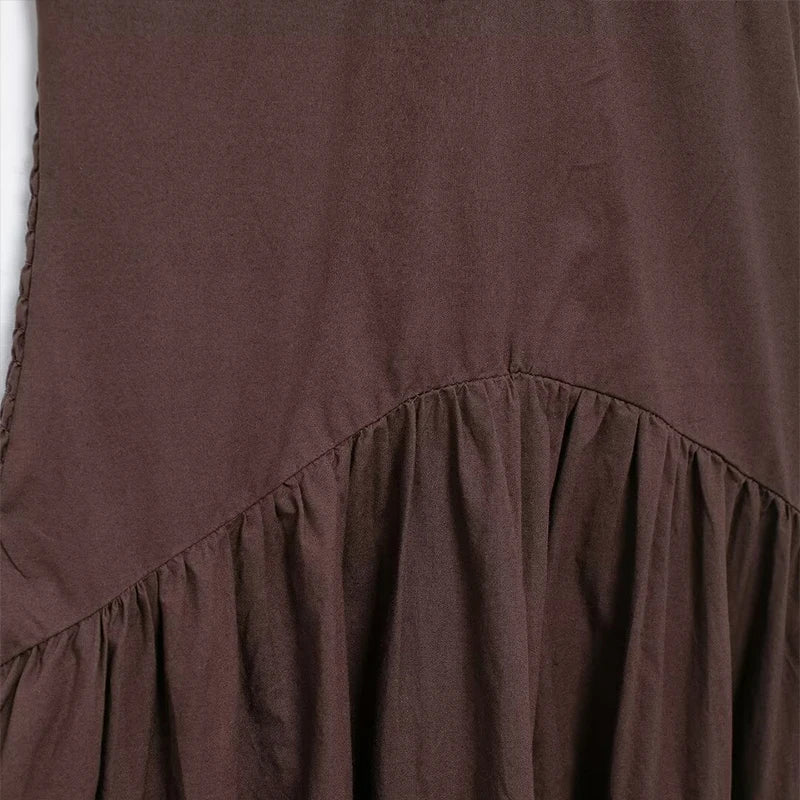 Elegant 3D Flower Long Dress Women Halter Backless Pleated Female Pary Dresses 2024 Fashion Street Sleeveless Solid Lady Robes