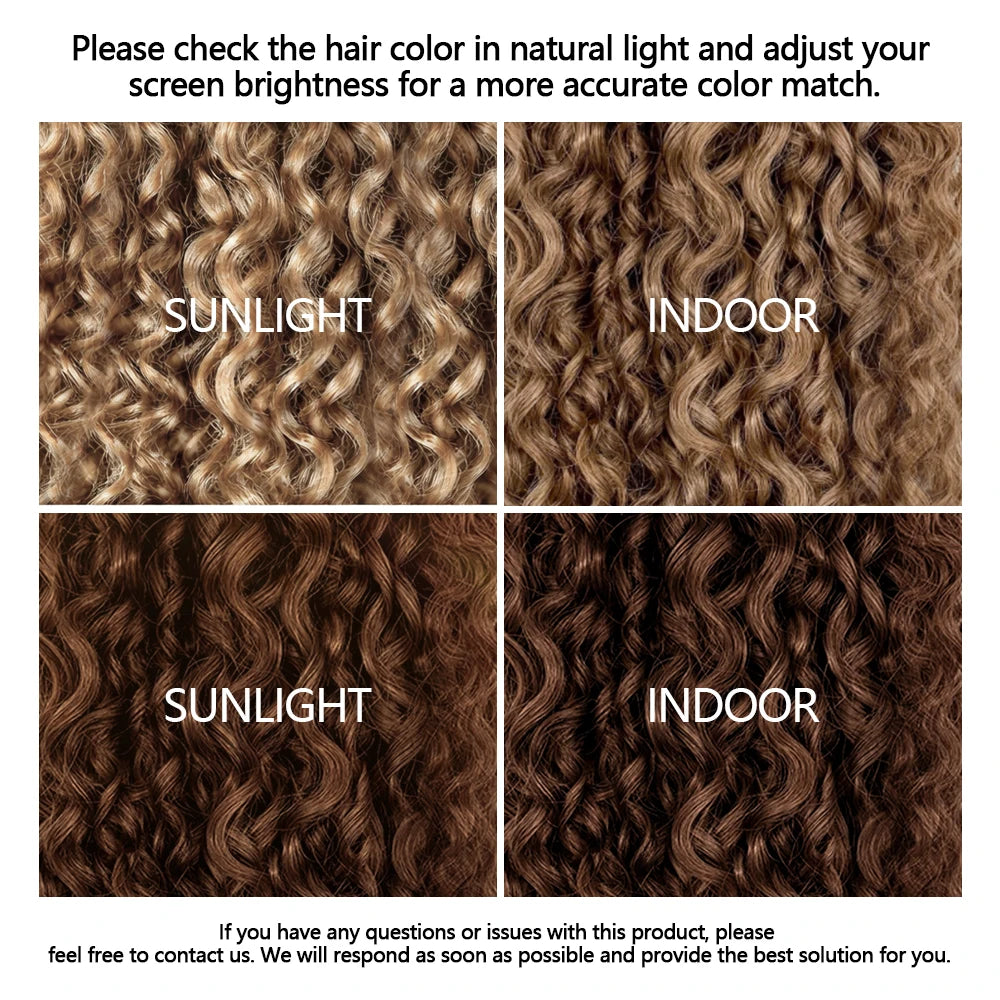 Reusable Knotless #27 Honey Blonde Highlight Crochet Bulk Human Hair For Boho Braids Body Wave Bundles Human Hair With Closure