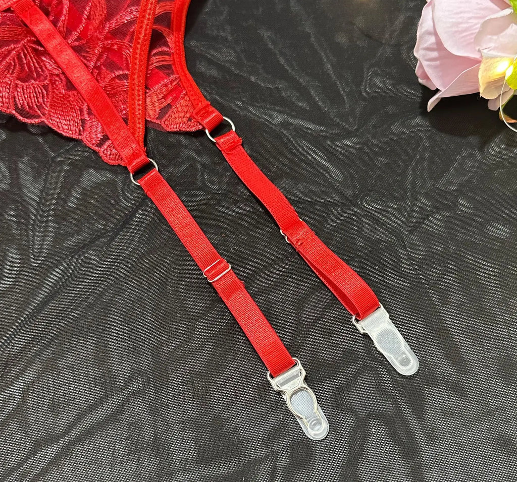 Diccvicc Sensual Lingerie Floral Lace Halter Bra Fancy Garter Set See Through Women Sexy Underwear Fine Exotic Intimate Outfits