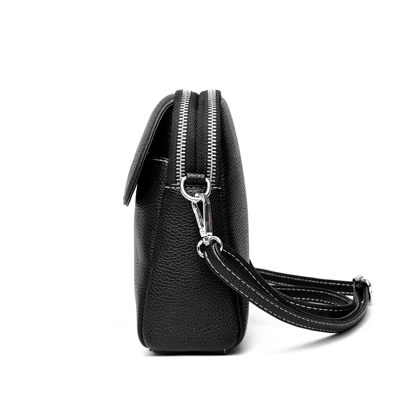 Luxury Leather Women Purse Fashion Female Handbag Brand Designer Shoulder Crossbody Bag High Quality Mobile Phone Bag Wallet