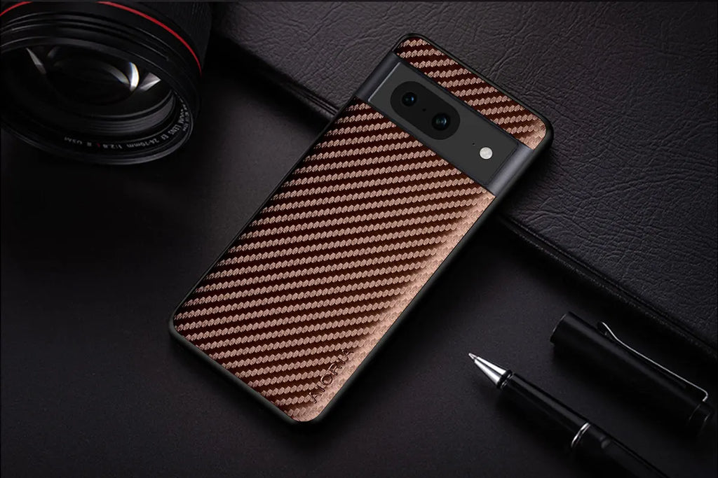 Carbon Fiber Shockproof Slim Case For Google Pixel 8 7A 6A 8 7 6 Pro Non-Slip Full Body Protective Phone Case