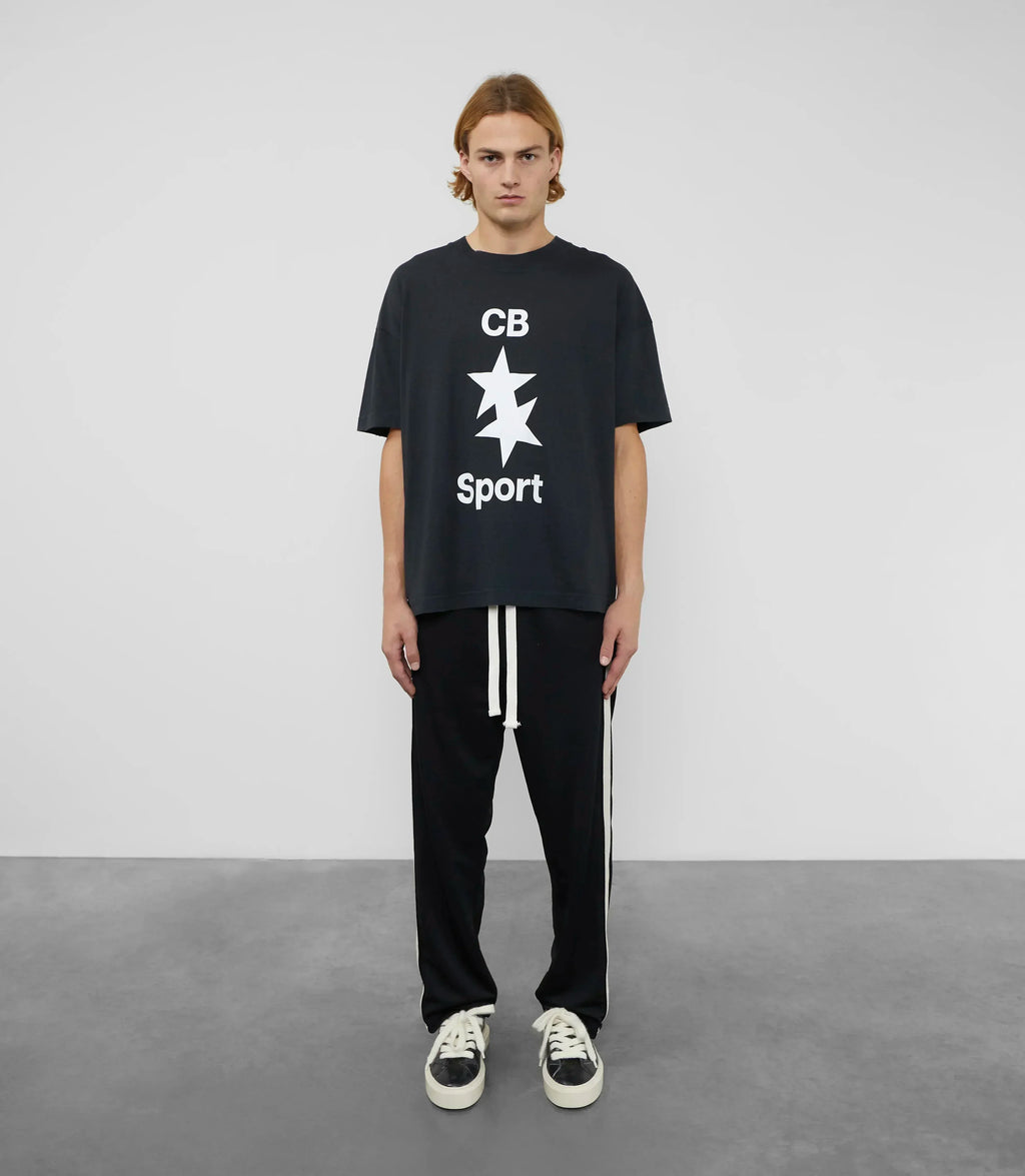 Classic Outdoor Leisure Cole Buxton Spring/Summer Men/Women Top Letter Logo Printed Short sleeved T-shirt Black White  Tees GYM