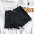 Korean Denim Holes Shorts For Women Fashion High WaistWide Leg Short Jeans Female Designer Casual Street Short 2026 New