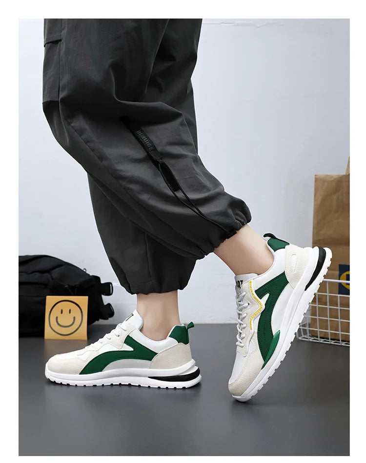 Casual Sneakers 2025 Men's Shoes New Trend Mountaineering Sports Mesh Breathable Fashion Versatile Casual Shoes Retro Dad Shoes