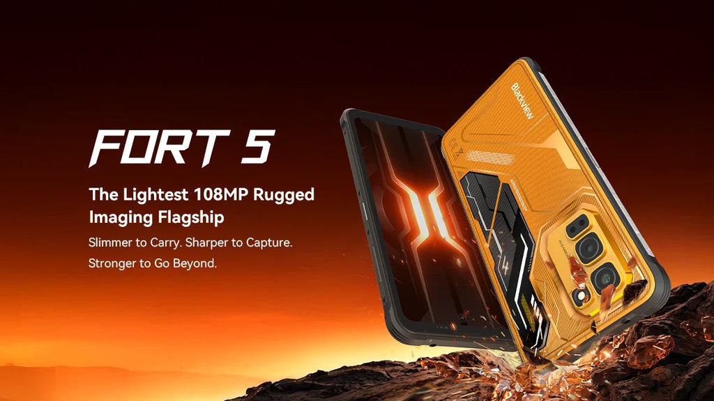 【World premiere】Blackview Fort 5 Rugged SmartPhone 6.78-inch 2.4K 120Hz Display 108Mp Camera 2W BOX Speaker IP68&IP69K Cellpho