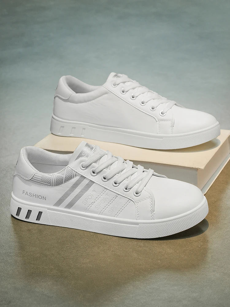 New Trendy Versatile Sneakers for Men, Low-Top Casual Sneakers, Waterproof, Non-Slip, Wear-Resistant Student Sports Shoes, Lightweight Soft-Soled Shoes for Daily Commuting