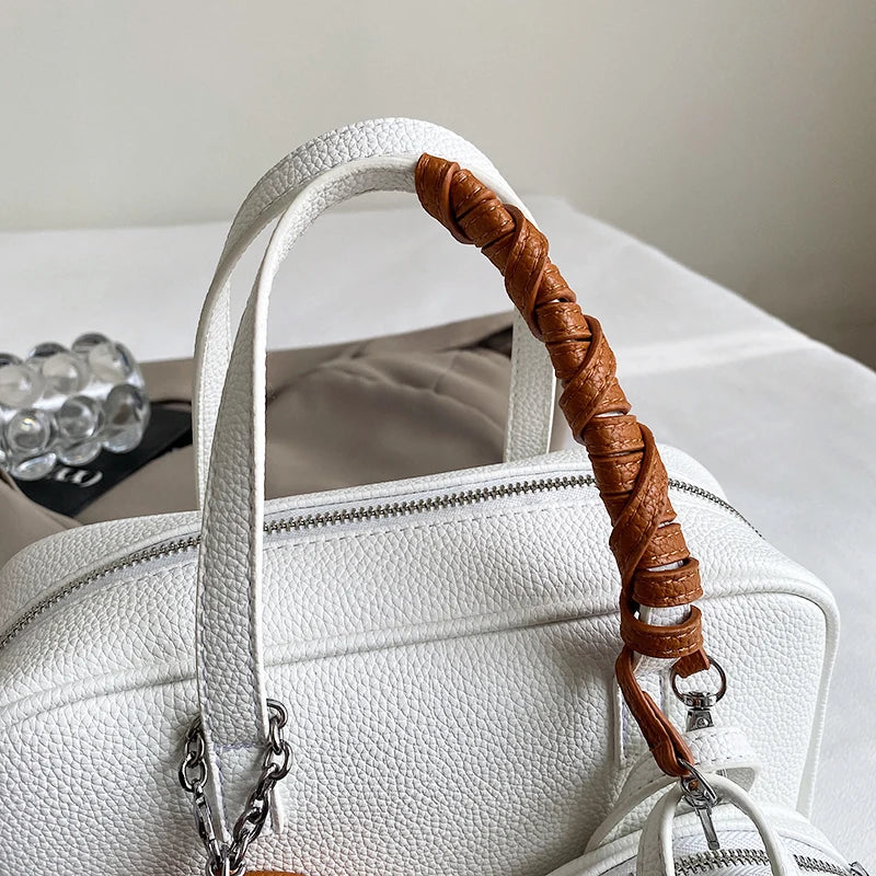 Casual Handbag 3-IN-1 Fashion Brand Messenger Bags for Women Pu Leather Crossbody Bag Lady Totes Large Capacity Travel Bag