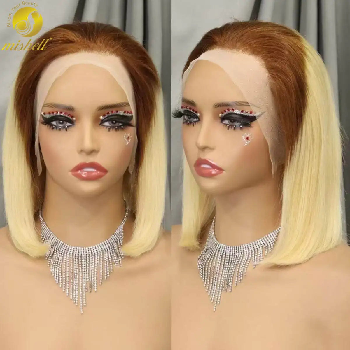 Pink Bob Wig Human Hair Wigs 250% 13x4 Transparent Lace Front Double Drawn Bone Straight Colored Bob Wigs for Black Women