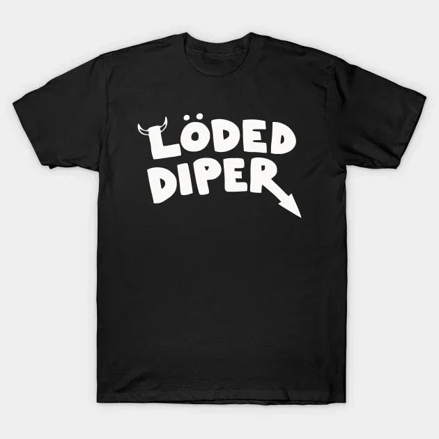 Funny Clothes LODED DIPER DIARY OF A WIMP KID Printed T-shirt Tops Women Summer Comfortable Tops Unisex Street Fashion