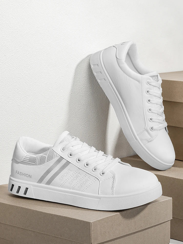 New Trendy Versatile Sneakers for Men, Low-Top Casual Sneakers, Waterproof, Non-Slip, Wear-Resistant Student Sports Shoes, Lightweight Soft-Soled Shoes for Daily Commuting