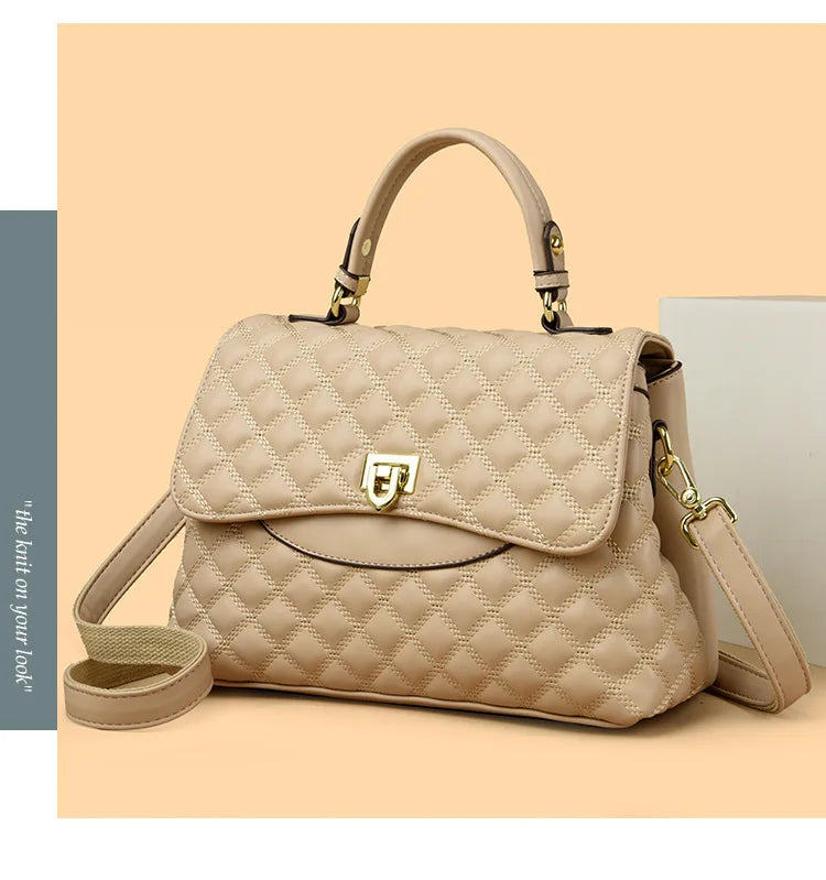 Fashionable Urban Women's Handbag 2025 Spring Season PU Material Medium Size Zipper Opening Soft Tote Bag Single Shoulder Bag
