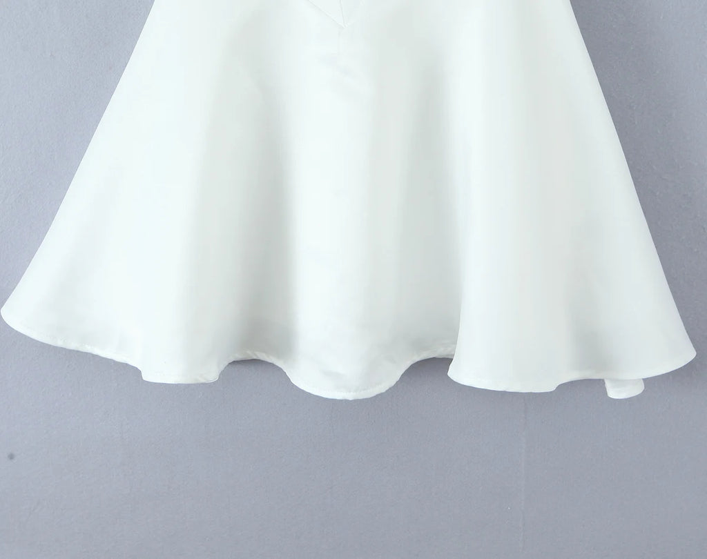 2025 Sexy White Wire Bra Corset Style Satin Sling Dress Women Slim Fit Low Waist Short Ball Gown Swing Dresses Femme Robe Red