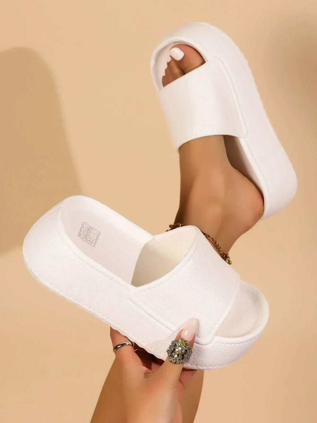 Chunky Platform Sandals Women Fashion Black EVA Wedge Slippers for Woman 2024 Summer Thick Bottom Slides Women Sandals