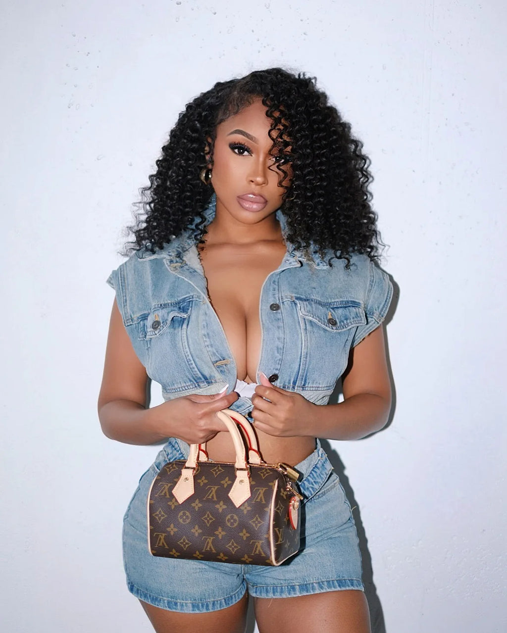 Denim Shorts Suit Women Jeans 2 Piece Sets Top Short Pants Outfits Single Breasted Turn Down Collar Vintage Ensemble Summer 2025
