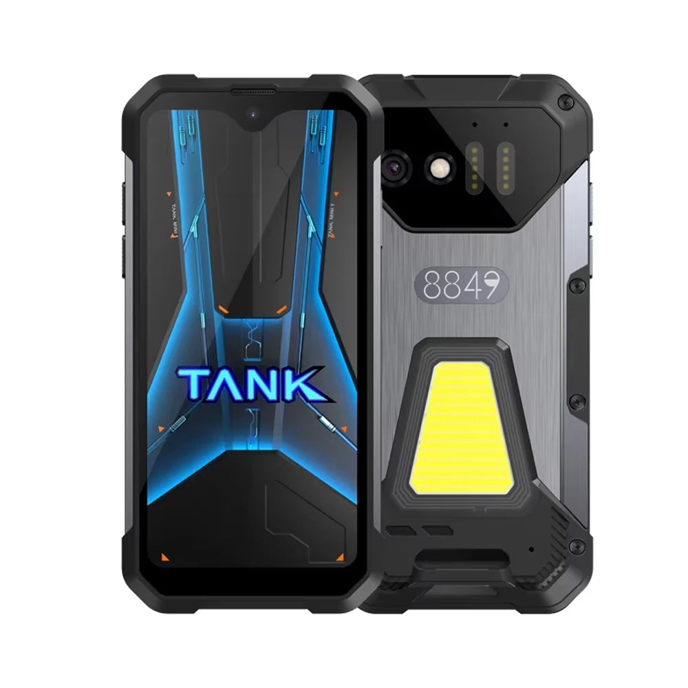 Unihertz 8849 Tank Mini Rugged 12GB+256GB 4.3 Inch Android 13 5800mAh Helio G99 Octa Core 100MP Cameras Global Version
