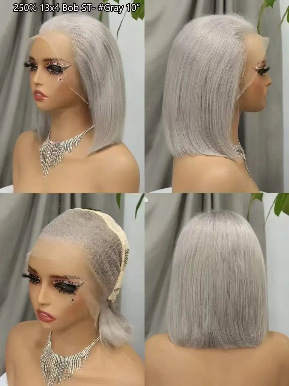 Pink Bob Wig Human Hair Wigs 250% 13x4 Transparent Lace Front Double Drawn Bone Straight Colored Bob Wigs for Black Women