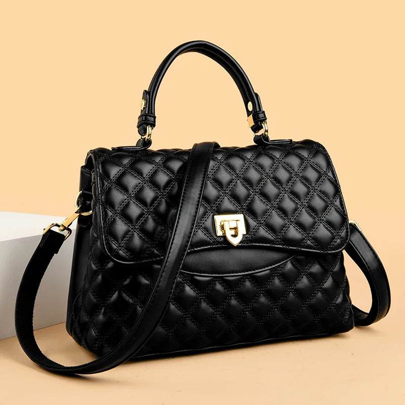 Fashionable Urban Women's Handbag 2025 Spring Season PU Material Medium Size Zipper Opening Soft Tote Bag Single Shoulder Bag