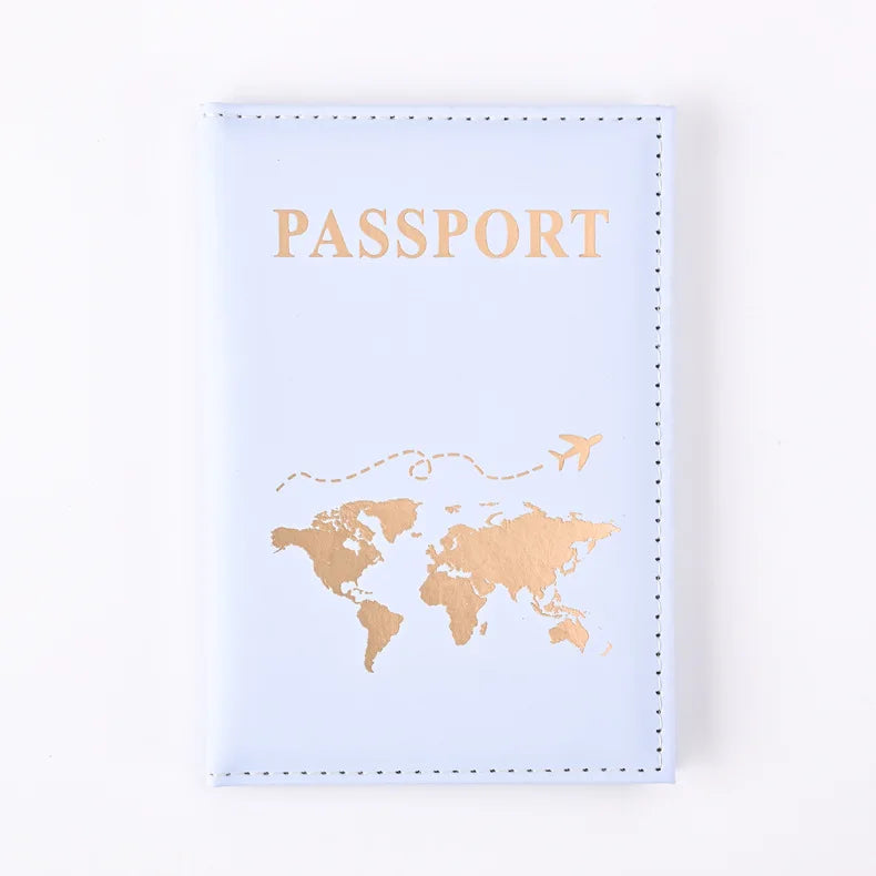 Simple New Passport Cover Case Fashion Credit Card Holder Wallet Pouch Women Men Travel Wedding Passport Covers Holder