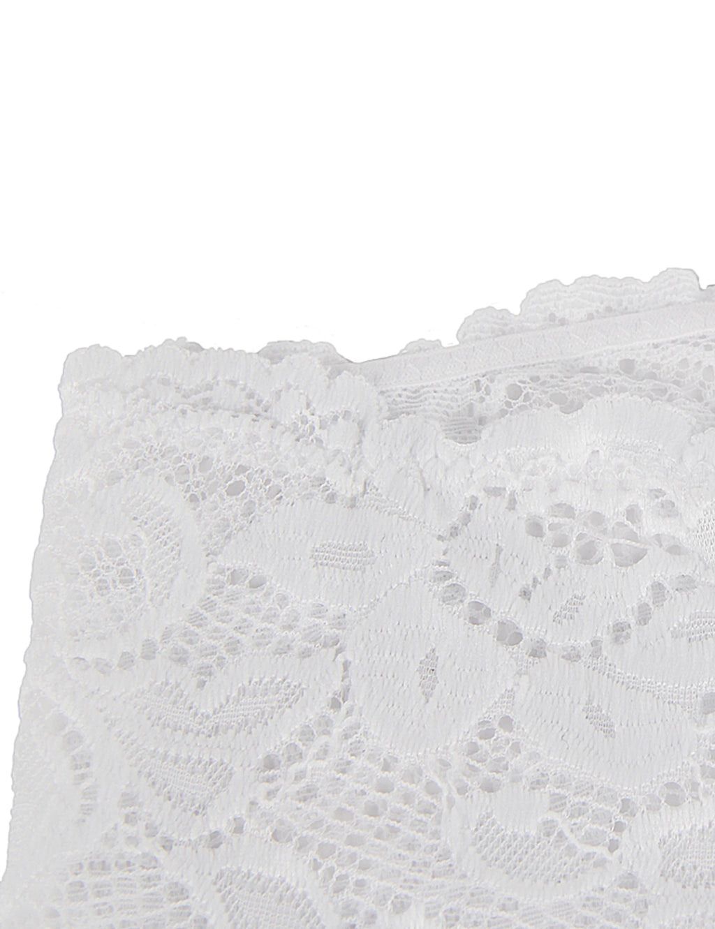 Comeondear Sexy Briefs Panties Women Floral Lace White High Waist Stretch Short Sexy Underwear Comfortable 6XL Plus Size Panties