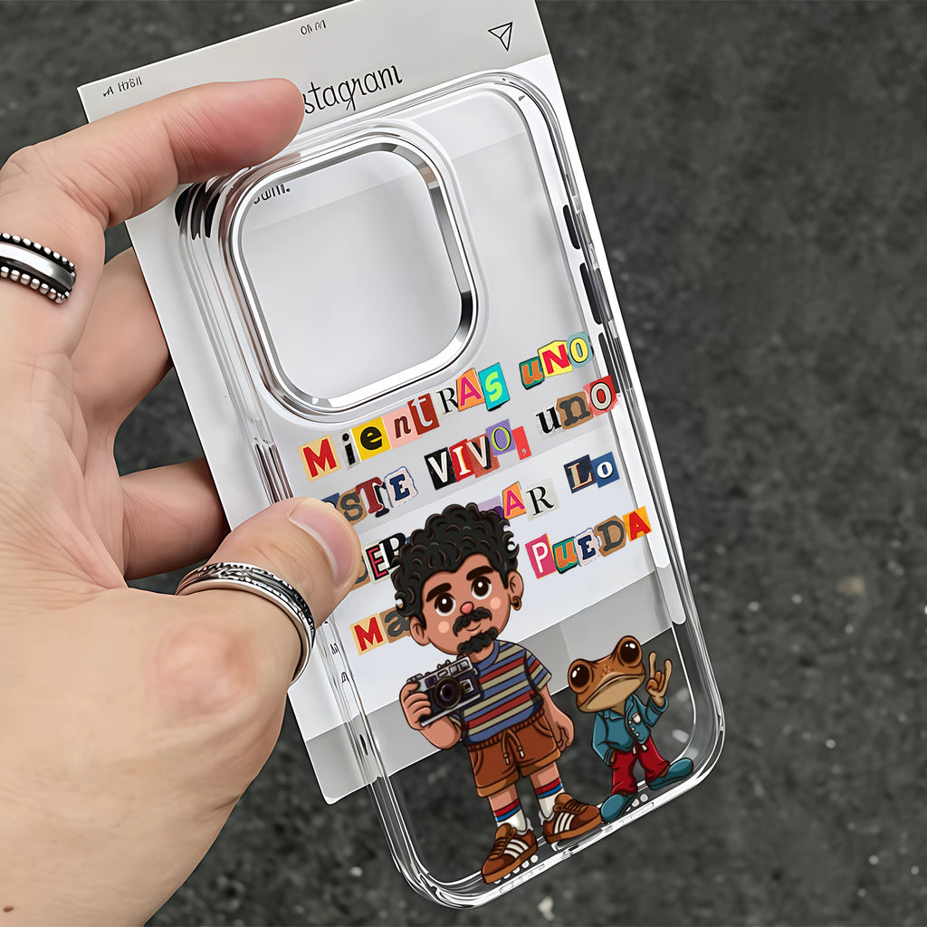 B-Bad Bunnys Art Phone Case For iPhone 17 16e 16 15 14 13 12 11 mini Pro Max X XR XSMAX 8 7 Air Plus Transparent Soft Cover