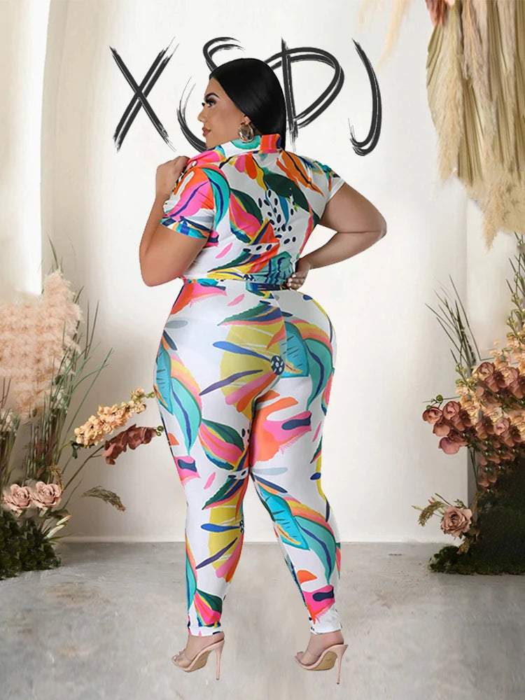 Summer Suit Ladies Satin Silk Top and Pants Sexy Plus Size 2 Piece Set Women Outfit Casual Elegant Wholesale Dropshipping