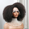 Afro Kinky Curly 13x4x2 T Part Lace Wigs Short Bob Wig 250 Density Human Hair Wigs Short Curly Afro Wigs for Woman