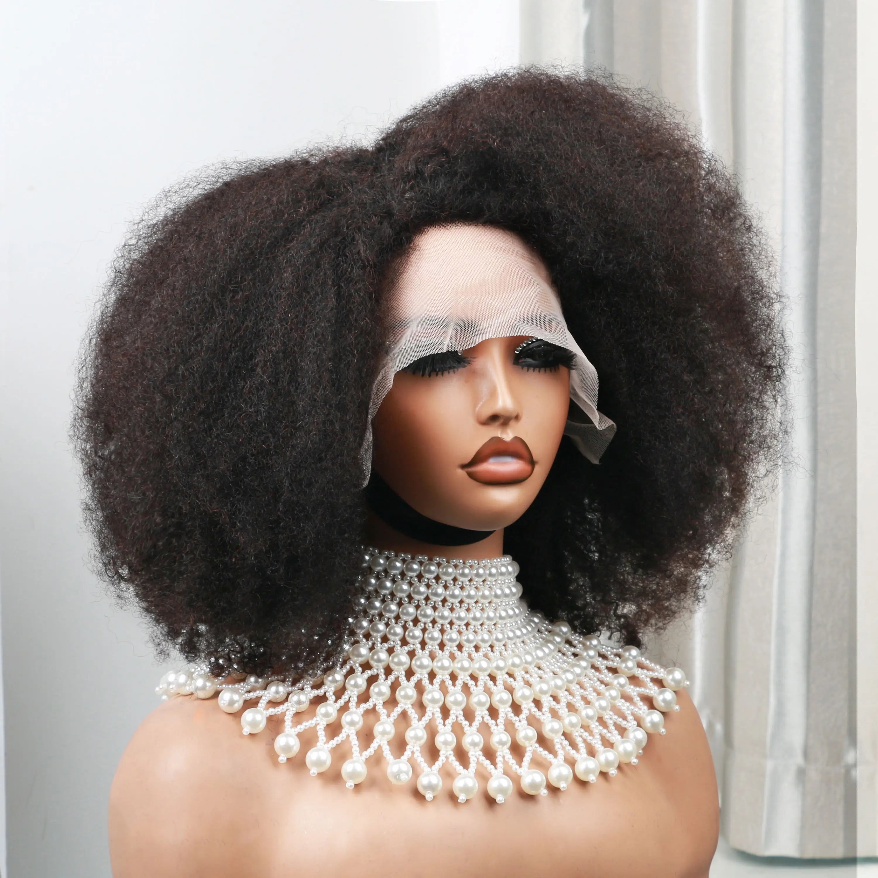 Afro Kinky Curly 13x4x2 T Part Lace Wigs Short Bob Wig 250 Density Human Hair Wigs Short Curly Afro Wigs for Woman