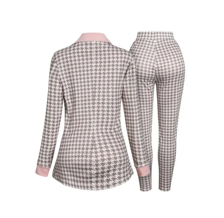 Sexy Two Piece Suit for Women Blazer and Pants Set Print Long Sleeves Coats and Trousers Streetwear Female Autumn Winter 2023