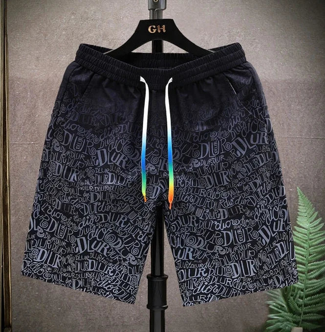 Shorts for Men Anime Graphic Board Man Short Pants Beach in Bulk with Ice Elastic Personalizate Fashion Streetwear New Pant 2025